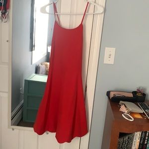 Red mini dress